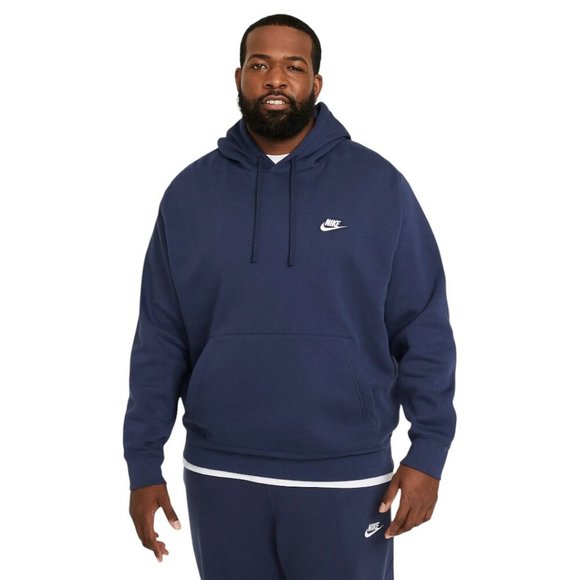 Nike Club Fleece Men's Sweatsuit 2 PC Tracksuit Matching Navy Blue Outfit NWT - Picture 1 of 11